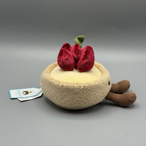 Jellycat Amuseables Fleurette Tarte Aux-Fraises 5" Plush Authentic New With Tags - Picture 4 of 7